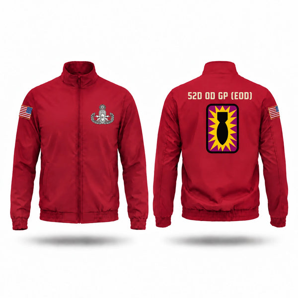 Windbreaker, 52D Ordnance Group (EOD), Army, Teamtime, Team time, sublimation, custom sports apparel, team uniforms, spirit wear, spiritwear, sports uniforms, custom shirts, team store, custom team store, fundraiser sports, apparel fundraiser
