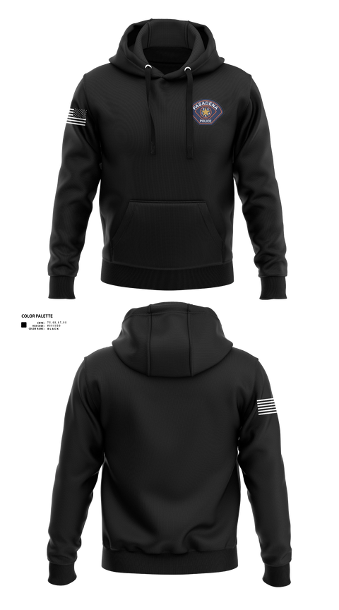 Hoodie, Pasadena Police Department Honor Guard, Police, Teamtime, Team time, sublimation, custom sports apparel, team uniforms, spirit wear, spiritwear, sports uniforms, custom shirts, team store, custom team store, fundraiser sports, apparel fundraiser