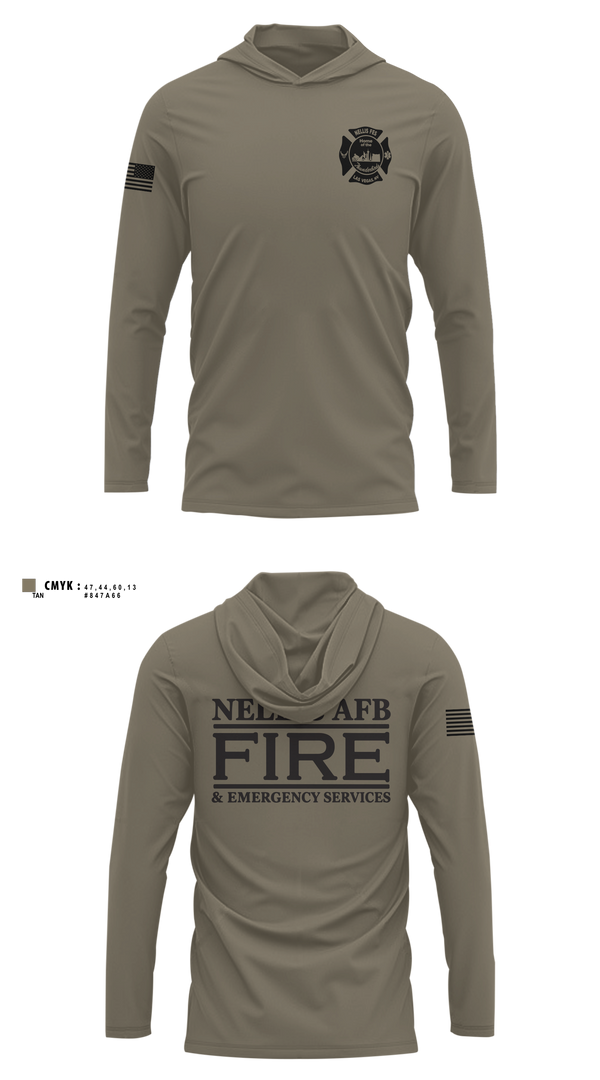 Long Sleeve Performance Shirt with hood, 99 CES/CEF, Air Force, Teamtime, Team time, sublimation, custom sports apparel, team uniforms, spirit wear, spiritwear, sports uniforms, custom shirts, team store, custom team store, fundraiser sports, apparel fundraiser