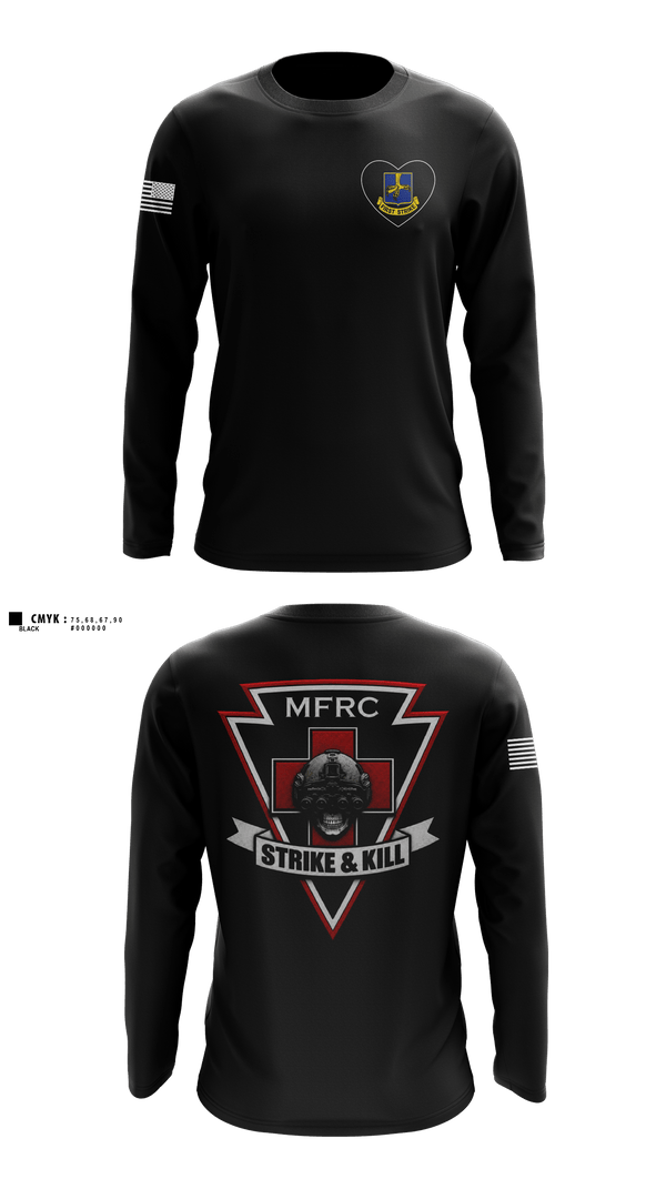 Long Sleeve Performance Shirt, 2-502 MFRC MED, Army, Teamtime, Team time, sublimation, custom sports apparel, team uniforms, spirit wear, spiritwear, sports uniforms, custom shirts, team store, custom team store, fundraiser sports, apparel fundraiser