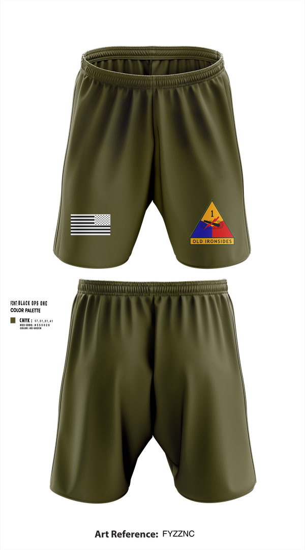 Athletic Shorts With Pockets, 1-35 Conquerors, Army, Teamtime, Team time, sublimation, custom sports apparel, team uniforms, spirit wear, spiritwear, sports uniforms, custom shirts, team store, custom team store, fundraiser sports, apparel fundraiser