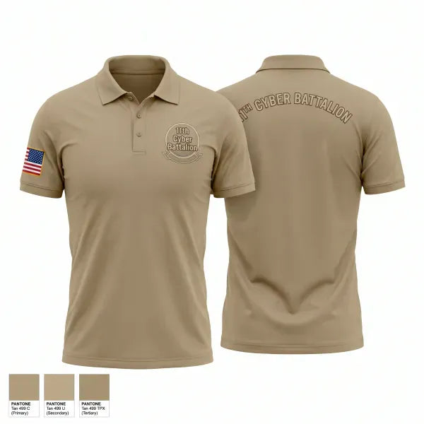 Short Sleeve Performance Polo, 11th Cyber Battalion, Army, Teamtime, Team time, sublimation, custom sports apparel, team uniforms, spirit wear, spiritwear, sports uniforms, custom shirts, team store, custom team store, fundraiser sports, apparel fundraiser