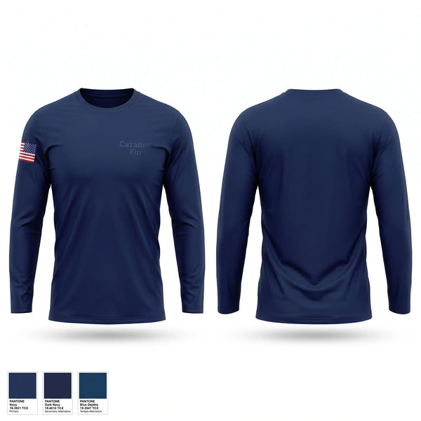 Long Sleeve Performance Shirt, Cazadero Fire, Fire Department, Teamtime, Team time, sublimation, custom sports apparel, team uniforms, spirit wear, spiritwear, sports uniforms, custom shirts, team store, custom team store, fundraiser sports, apparel fundraiser