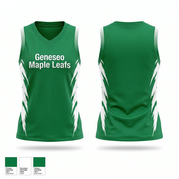 Mens Basketball Jersey, Geneseo Maple Leafs, Women's Basketball, Teamtime, Team time, sublimation, custom sports apparel, team uniforms, spirit wear, spiritwear, sports uniforms, custom shirts, team store, custom team store, fundraiser sports, apparel fundraiser