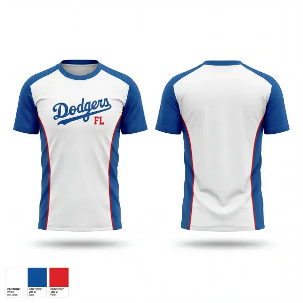 Short Sleeve Performance Shirt, FL Dodgers 13U, Baseball, Teamtime, Team time, sublimation, custom sports apparel, team uniforms, spirit wear, spiritwear, sports uniforms, custom shirts, team store, custom team store, fundraiser sports, apparel fundraiser
