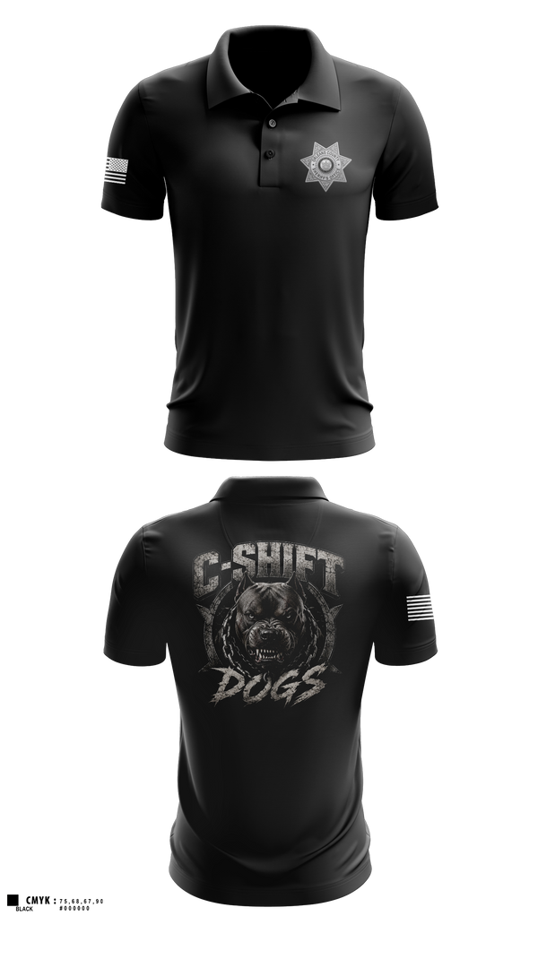 Short Sleeve Performance Polo, Orleans County Corrections, Police, Teamtime, Team time, sublimation, custom sports apparel, team uniforms, spirit wear, spiritwear, sports uniforms, custom shirts, team store, custom team store, fundraiser sports, apparel fundraiser