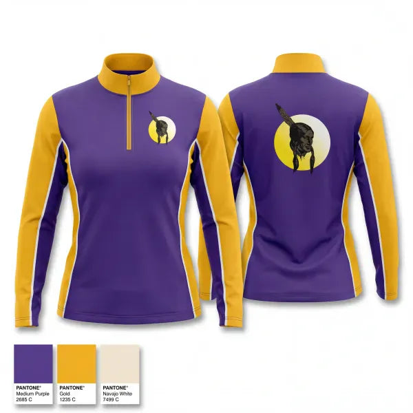 Quarter Zip Jacket, Alakanuk Braves, Wrestling, Teamtime, Team time, sublimation, custom sports apparel, team uniforms, spirit wear, spiritwear, sports uniforms, custom shirts, team store, custom team store, fundraiser sports, apparel fundraiser