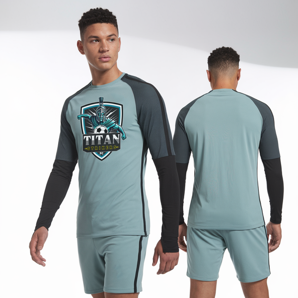 Long Sleeve Performance Shirt, Titan Strikers FC, Men's Soccer, Teamtime, Team time, sublimation, custom sports apparel, team uniforms, spirit wear, spiritwear, sports uniforms, custom shirts, team store, custom team store, fundraiser sports, apparel fundraiser
