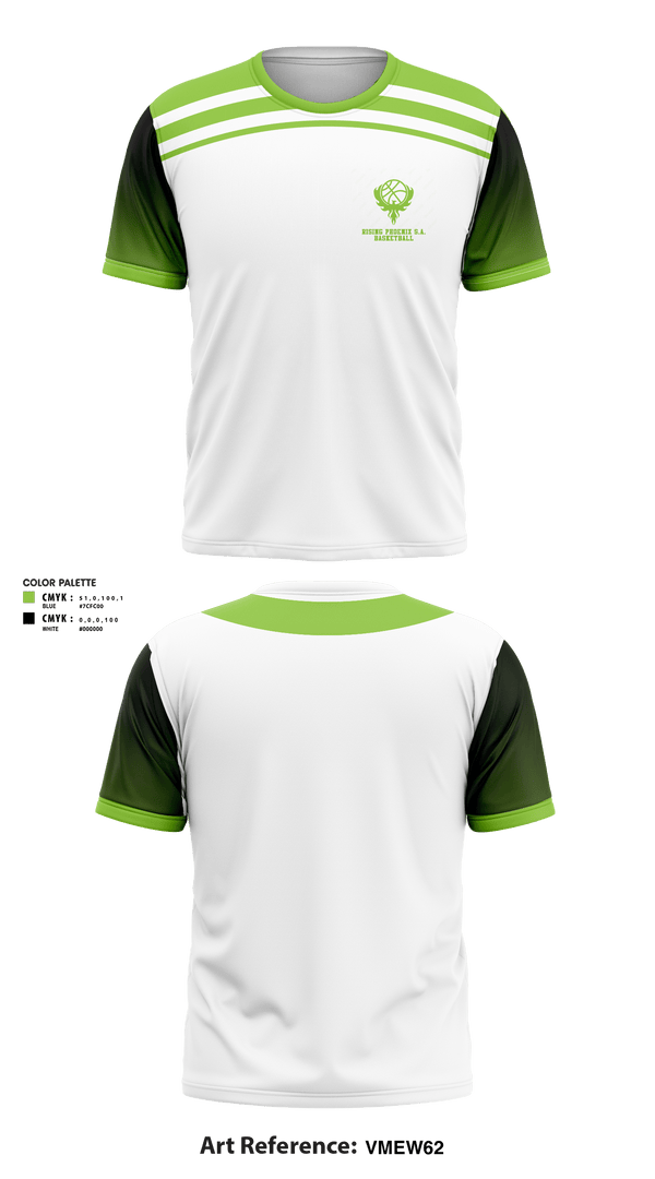 Short Sleeve Performance Shirt, Rising Phoenix S.A., Men's Basketball, Teamtime, Team time, sublimation, custom sports apparel, team uniforms, spirit wear, spiritwear, sports uniforms, custom shirts, team store, custom team store, fundraiser sports, apparel fundraiser