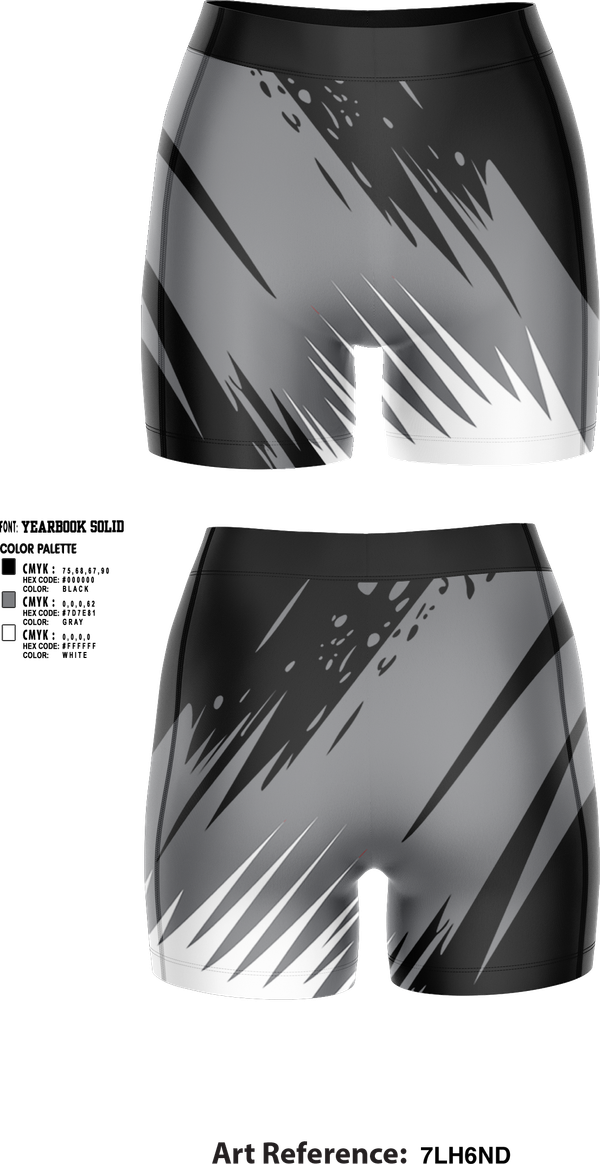 Womens Compression Shorts, Raki Volleyball, Women's Volleyball, Teamtime, Team time, sublimation, custom sports apparel, team uniforms, spirit wear, spiritwear, sports uniforms, custom shirts, team store, custom team store, fundraiser sports, apparel fundraiser