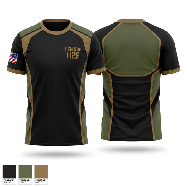 Short Sleeve Performance Shirt, 1 EN BDE H2F, Army, Teamtime, Team time, sublimation, custom sports apparel, team uniforms, spirit wear, spiritwear, sports uniforms, custom shirts, team store, custom team store, fundraiser sports, apparel fundraiser