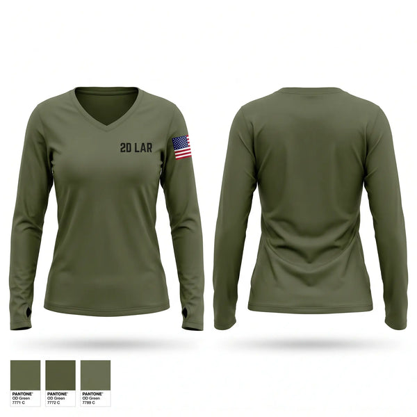 Womens Long Sleeve Vneck Shirt, 2D LAR, Marines, Teamtime, Team time, sublimation, custom sports apparel, team uniforms, spirit wear, spiritwear, sports uniforms, custom shirts, team store, custom team store, fundraiser sports, apparel fundraiser