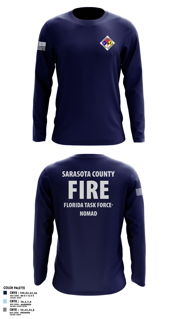 Long Sleeve Performance Shirt, Sarasota County Fire Department, , Teamtime, Team time, sublimation, custom sports apparel, team uniforms, spirit wear, spiritwear, sports uniforms, custom shirts, team store, custom team store, fundraiser sports, apparel fundraiser
