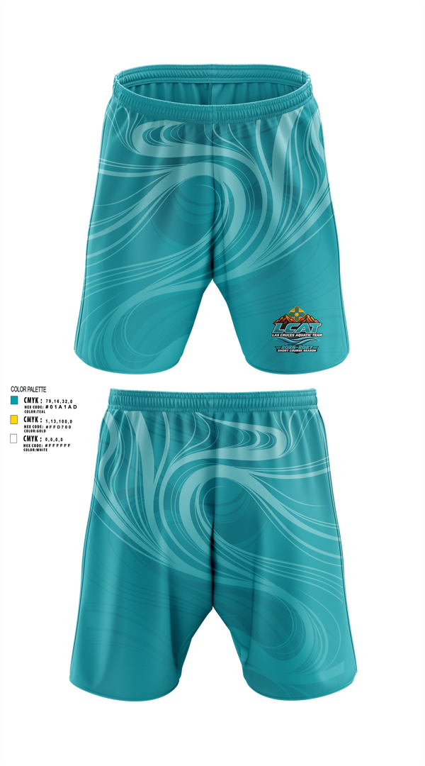 Athletic Shorts With Pockets, Las Cruces Aquatic Team, Swimming, Teamtime, Team time, sublimation, custom sports apparel, team uniforms, spirit wear, spiritwear, sports uniforms, custom shirts, team store, custom team store, fundraiser sports, apparel fundraiser