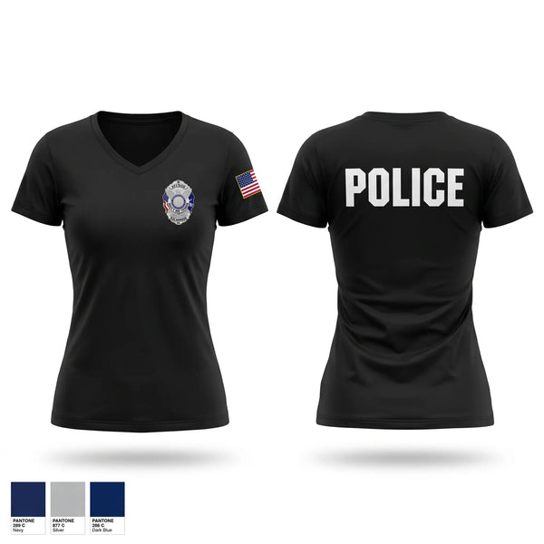 Womens Short Sleeve Vneck Shirt, York police, Police, Teamtime, Team time, sublimation, custom sports apparel, team uniforms, spirit wear, spiritwear, sports uniforms, custom shirts, team store, custom team store, fundraiser sports, apparel fundraiser