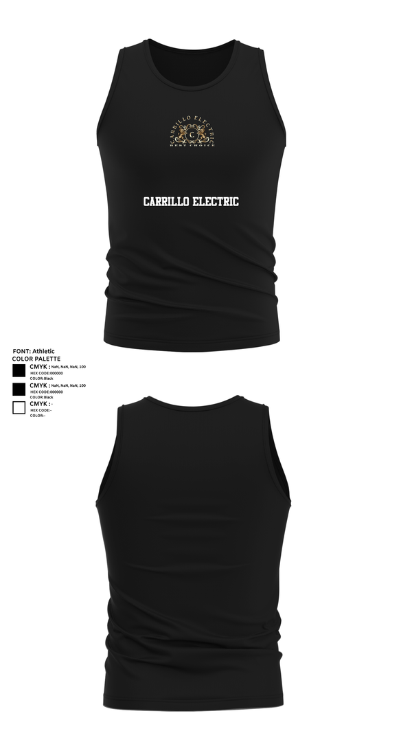 Tank Top, Carrillo electric, , Teamtime, Team time, sublimation, custom sports apparel, team uniforms, spirit wear, spiritwear, sports uniforms, custom shirts, team store, custom team store, fundraiser sports, apparel fundraiser