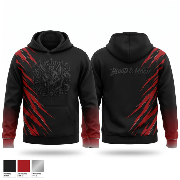 Hoodie, Cu blood&moon, E-Sports, Teamtime, Team time, sublimation, custom sports apparel, team uniforms, spirit wear, spiritwear, sports uniforms, custom shirts, team store, custom team store, fundraiser sports, apparel fundraiser
