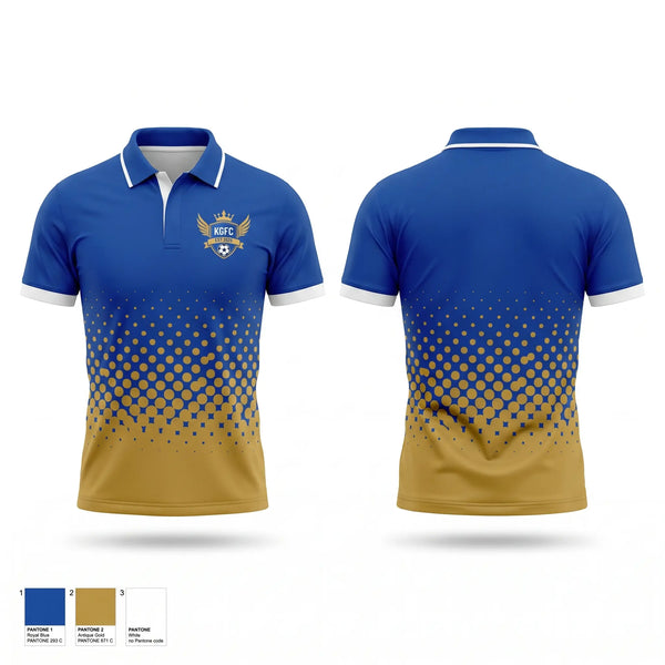 Short Sleeve Performance Polo, King George F.C., Men's Soccer, Teamtime, Team time, sublimation, custom sports apparel, team uniforms, spirit wear, spiritwear, sports uniforms, custom shirts, team store, custom team store, fundraiser sports, apparel fundraiser