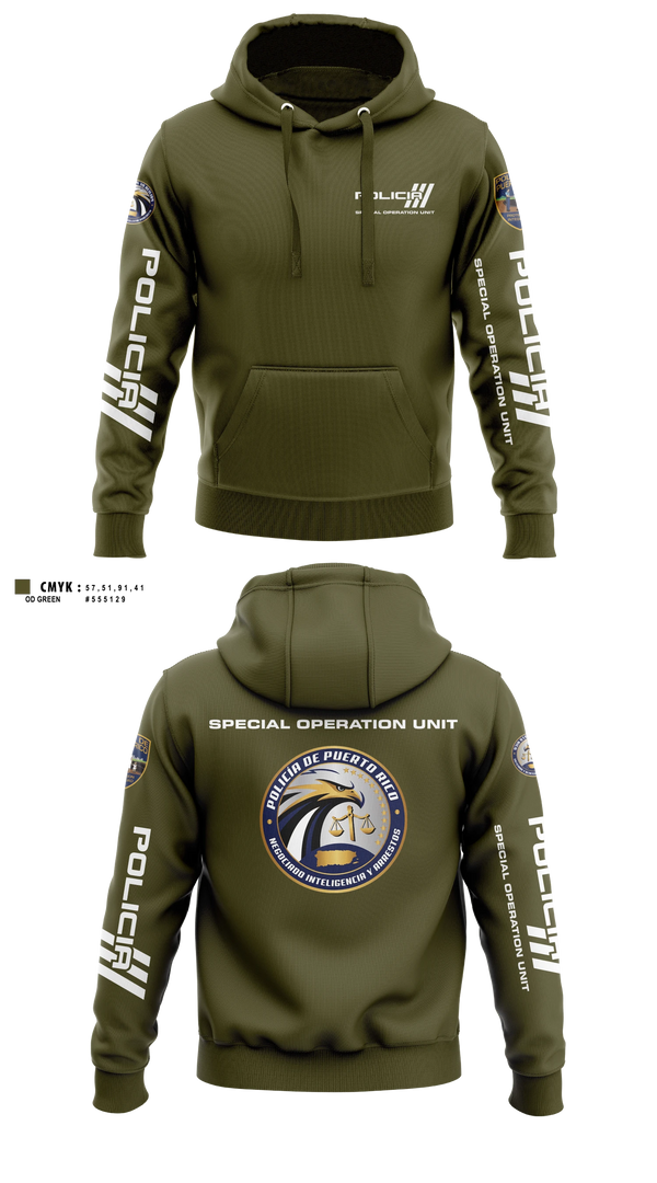 Hoodie, Inteligencia criminal, Police, Teamtime, Team time, sublimation, custom sports apparel, team uniforms, spirit wear, spiritwear, sports uniforms, custom shirts, team store, custom team store, fundraiser sports, apparel fundraiser
