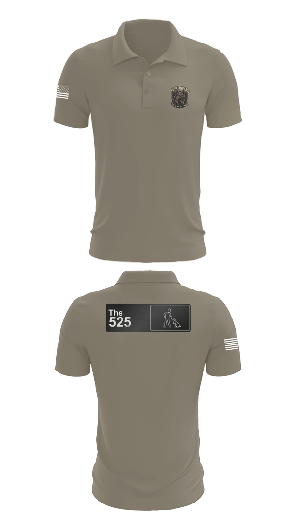 Short Sleeve Performance Polo, 525th MWD DET, Army, Teamtime, Team time, sublimation, custom sports apparel, team uniforms, spirit wear, spiritwear, sports uniforms, custom shirts, team store, custom team store, fundraiser sports, apparel fundraiser