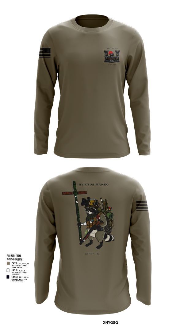 Long Sleeve Performance Shirt, 441st Engineer Company, Army, Teamtime, Team time, sublimation, custom sports apparel, team uniforms, spirit wear, spiritwear, sports uniforms, custom shirts, team store, custom team store, fundraiser sports, apparel fundraiser
