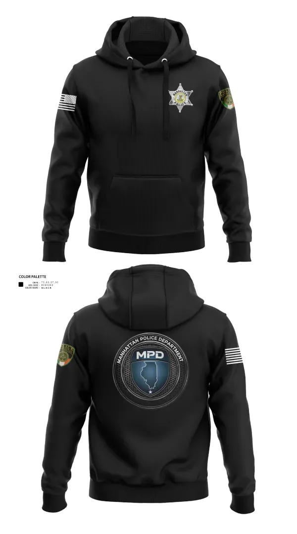 Hoodie, Manhattan Police Department, Police, Teamtime, Team time, sublimation, custom sports apparel, team uniforms, spirit wear, spiritwear, sports uniforms, custom shirts, team store, custom team store, fundraiser sports, apparel fundraiser