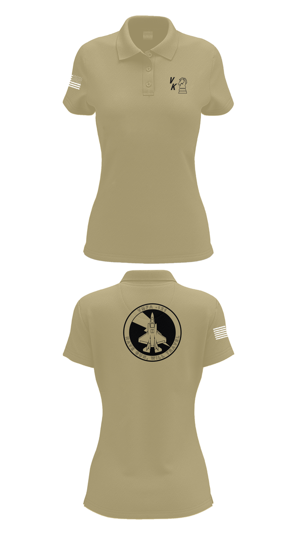 Womens Short Sleeve Performance Polo, VMFA-121, , Teamtime, Team time, sublimation, custom sports apparel, team uniforms, spirit wear, spiritwear, sports uniforms, custom shirts, team store, custom team store, fundraiser sports, apparel fundraiser