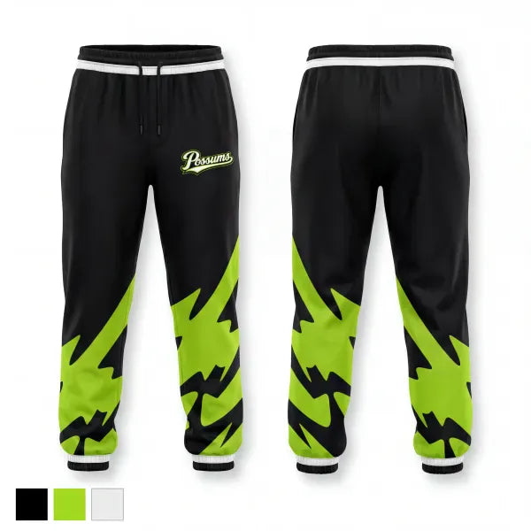 Sweatpants, Possums, Baseball, Teamtime, Team time, sublimation, custom sports apparel, team uniforms, spirit wear, spiritwear, sports uniforms, custom shirts, team store, custom team store, fundraiser sports, apparel fundraiser