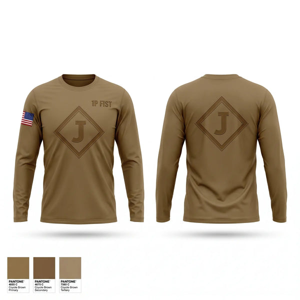 Long Sleeve Performance Shirt, 1P FIST, Army, Teamtime, Team time, sublimation, custom sports apparel, team uniforms, spirit wear, spiritwear, sports uniforms, custom shirts, team store, custom team store, fundraiser sports, apparel fundraiser