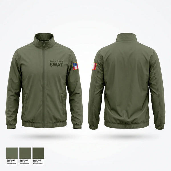 Windbreaker, Adams County SWAT, Police, Teamtime, Team time, sublimation, custom sports apparel, team uniforms, spirit wear, spiritwear, sports uniforms, custom shirts, team store, custom team store, fundraiser sports, apparel fundraiser