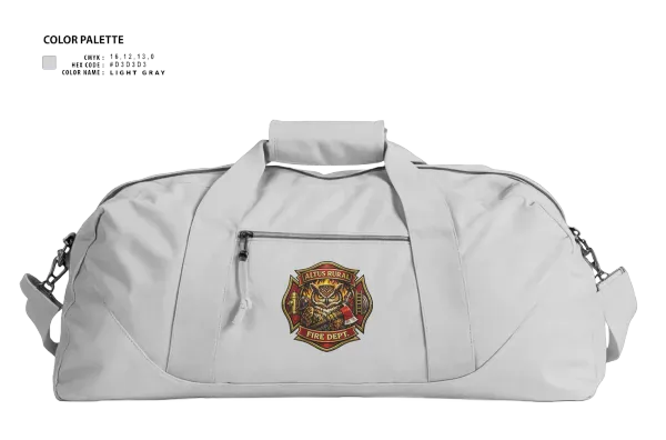 Duffle Bag, Altus Rural Fire Department, Fire Department, Teamtime, Team time, sublimation, custom sports apparel, team uniforms, spirit wear, spiritwear, sports uniforms, custom shirts, team store, custom team store, fundraiser sports, apparel fundraiser