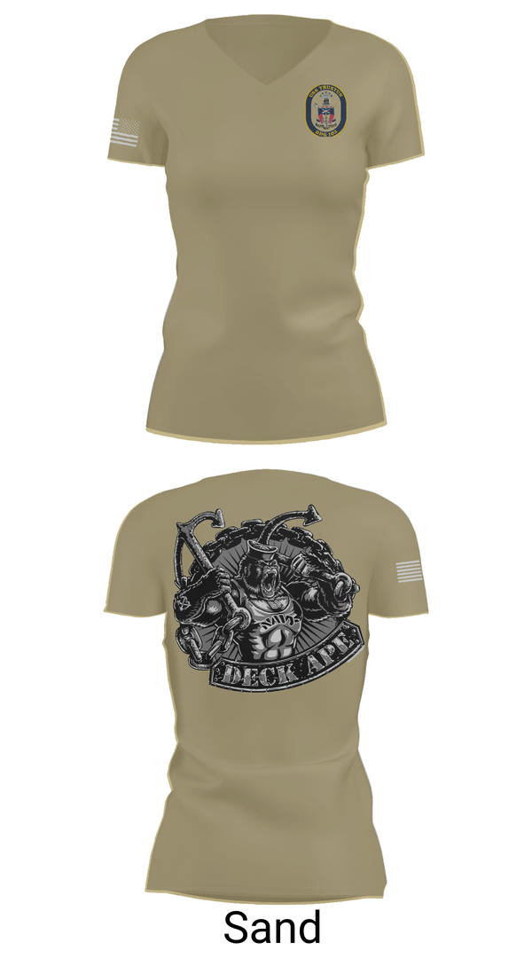 Womens Short Sleeve Vneck Shirt, DDG 103 OD, , Teamtime, Team time, sublimation, custom sports apparel, team uniforms, spirit wear, spiritwear, sports uniforms, custom shirts, team store, custom team store, fundraiser sports, apparel fundraiser