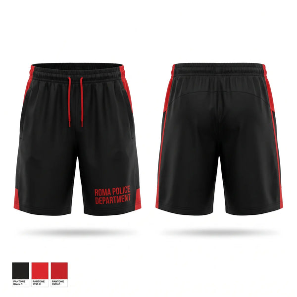 Athletic Shorts With Pockets, Roma Police Department, Police, Teamtime, Team time, sublimation, custom sports apparel, team uniforms, spirit wear, spiritwear, sports uniforms, custom shirts, team store, custom team store, fundraiser sports, apparel fundraiser