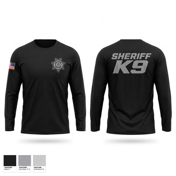 Long Sleeve Performance Shirt, Sheriff K9, Police, Teamtime, Team time, sublimation, custom sports apparel, team uniforms, spirit wear, spiritwear, sports uniforms, custom shirts, team store, custom team store, fundraiser sports, apparel fundraiser