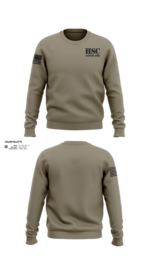 Crew Neck Sweatshirt, HSC 449th ASB, National Guard, Teamtime, Team time, sublimation, custom sports apparel, team uniforms, spirit wear, spiritwear, sports uniforms, custom shirts, team store, custom team store, fundraiser sports, apparel fundraiser