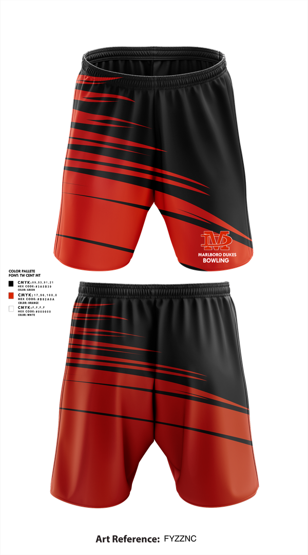 Athletic Shorts With Pockets, Marlboro Dukes, Bowling, Teamtime, Team time, sublimation, custom sports apparel, team uniforms, spirit wear, spiritwear, sports uniforms, custom shirts, team store, custom team store, fundraiser sports, apparel fundraiser
