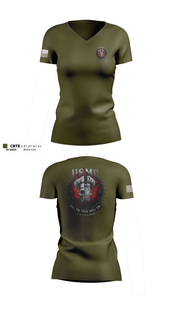 Womens Short Sleeve Vneck Shirt, 1/1, Marines, Teamtime, Team time, sublimation, custom sports apparel, team uniforms, spirit wear, spiritwear, sports uniforms, custom shirts, team store, custom team store, fundraiser sports, apparel fundraiser