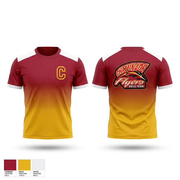Soft Poly Tee Cotton Like Feel, Chaminade Flyers, Spirit Store, Teamtime, Team time, sublimation, custom sports apparel, team uniforms, spirit wear, spiritwear, sports uniforms, custom shirts, team store, custom team store, fundraiser sports, apparel fundraiser