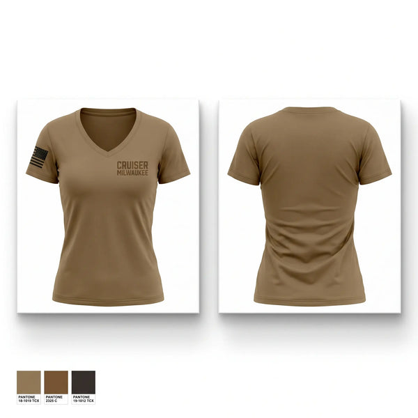 Womens Short Sleeve Vneck Shirt, cruiser milwaukee, Navy, Teamtime, Team time, sublimation, custom sports apparel, team uniforms, spirit wear, spiritwear, sports uniforms, custom shirts, team store, custom team store, fundraiser sports, apparel fundraiser