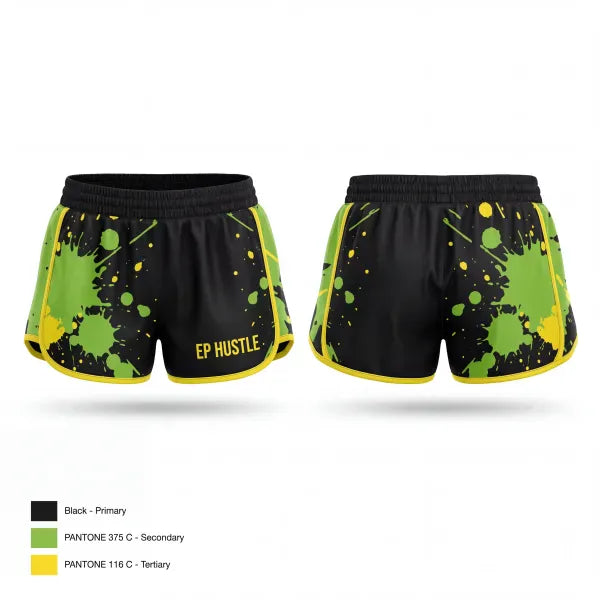 Womens Shorts, EP HUSTLE, Men's Basketball, Teamtime, Team time, sublimation, custom sports apparel, team uniforms, spirit wear, spiritwear, sports uniforms, custom shirts, team store, custom team store, fundraiser sports, apparel fundraiser