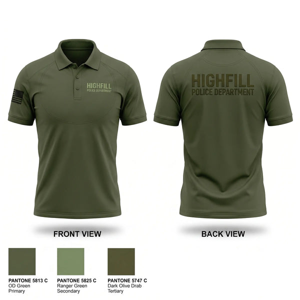 Short Sleeve Performance Polo, Highfill Police Department, Police, Teamtime, Team time, sublimation, custom sports apparel, team uniforms, spirit wear, spiritwear, sports uniforms, custom shirts, team store, custom team store, fundraiser sports, apparel fundraiser