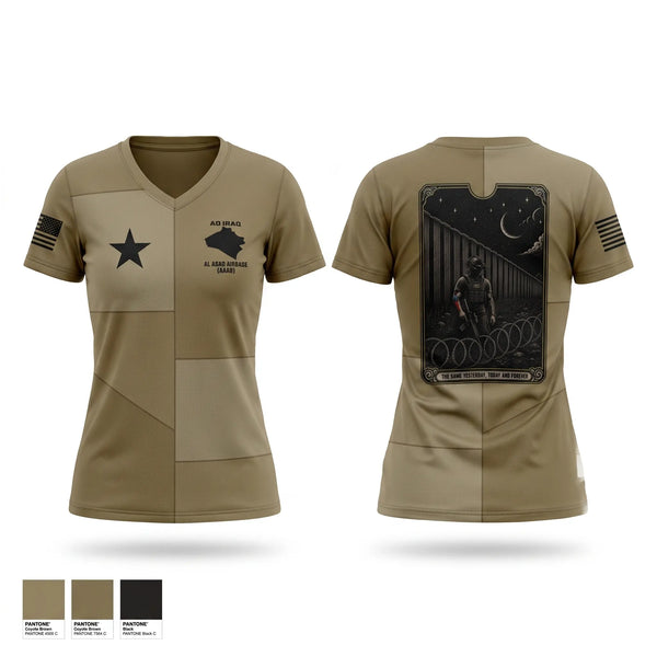 Womens Short Sleeve Vneck Shirt, 961st ECC, Army, Teamtime, Team time, sublimation, custom sports apparel, team uniforms, spirit wear, spiritwear, sports uniforms, custom shirts, team store, custom team store, fundraiser sports, apparel fundraiser