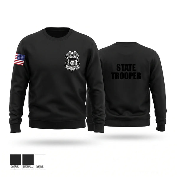 Crew Neck Sweatshirt, North Carolina highway patrol, Police, Teamtime, Team time, sublimation, custom sports apparel, team uniforms, spirit wear, spiritwear, sports uniforms, custom shirts, team store, custom team store, fundraiser sports, apparel fundraiser