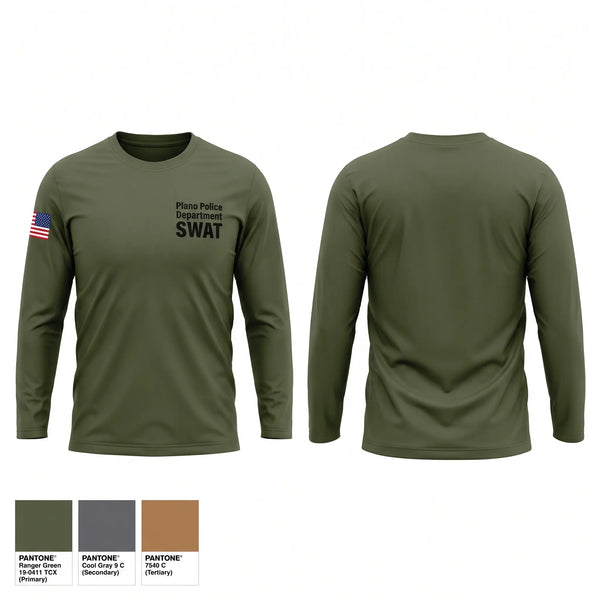 Long Sleeve Performance Shirt, Plano Police Department SWAT, Police, Teamtime, Team time, sublimation, custom sports apparel, team uniforms, spirit wear, spiritwear, sports uniforms, custom shirts, team store, custom team store, fundraiser sports, apparel fundraiser