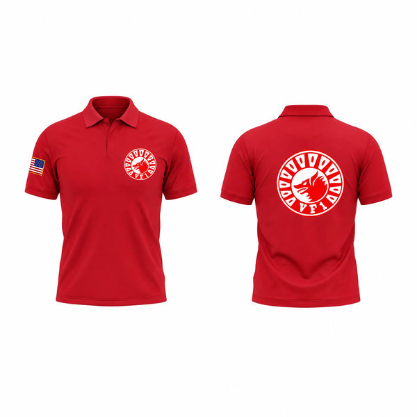 Short Sleeve Performance Polo, VF-1 Wolfpack, Navy, Teamtime, Team time, sublimation, custom sports apparel, team uniforms, spirit wear, spiritwear, sports uniforms, custom shirts, team store, custom team store, fundraiser sports, apparel fundraiser