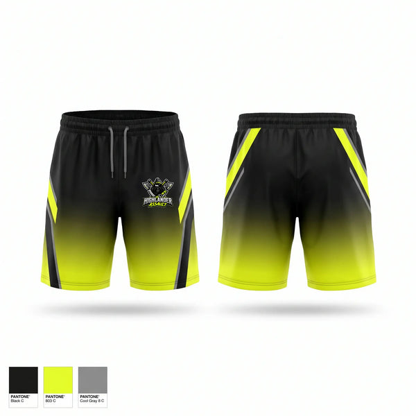 Athletic Shorts With Pockets, Highlander Assault, , Teamtime, Team time, sublimation, custom sports apparel, team uniforms, spirit wear, spiritwear, sports uniforms, custom shirts, team store, custom team store, fundraiser sports, apparel fundraiser