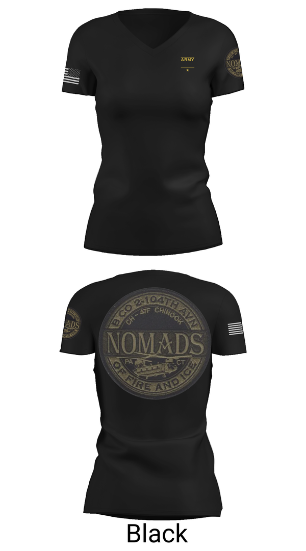 Womens Short Sleeve Vneck Shirt, E CO 169 AVN, National Guard, Teamtime, Team time, sublimation, custom sports apparel, team uniforms, spirit wear, spiritwear, sports uniforms, custom shirts, team store, custom team store, fundraiser sports, apparel fundraiser
