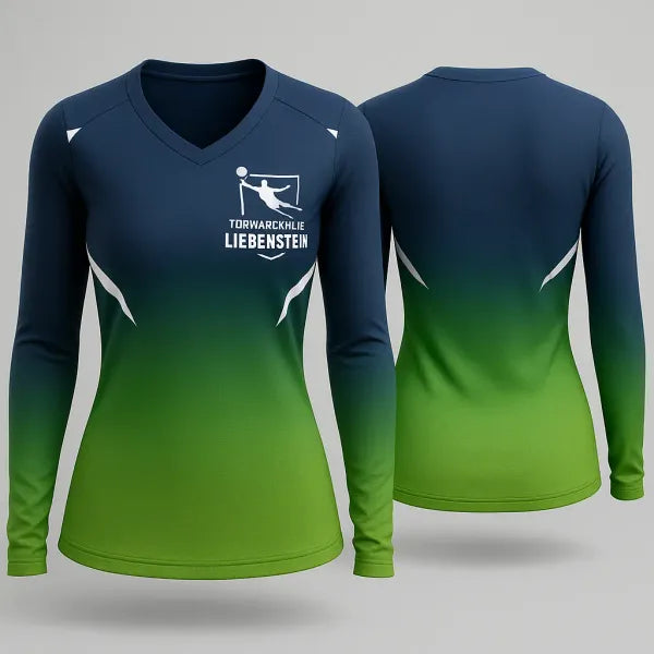 Womens Long Sleeve Vneck Shirt, Torwartschule Liebenstein, Men's Soccer, Teamtime, Team time, sublimation, custom sports apparel, team uniforms, spirit wear, spiritwear, sports uniforms, custom shirts, team store, custom team store, fundraiser sports, apparel fundraiser