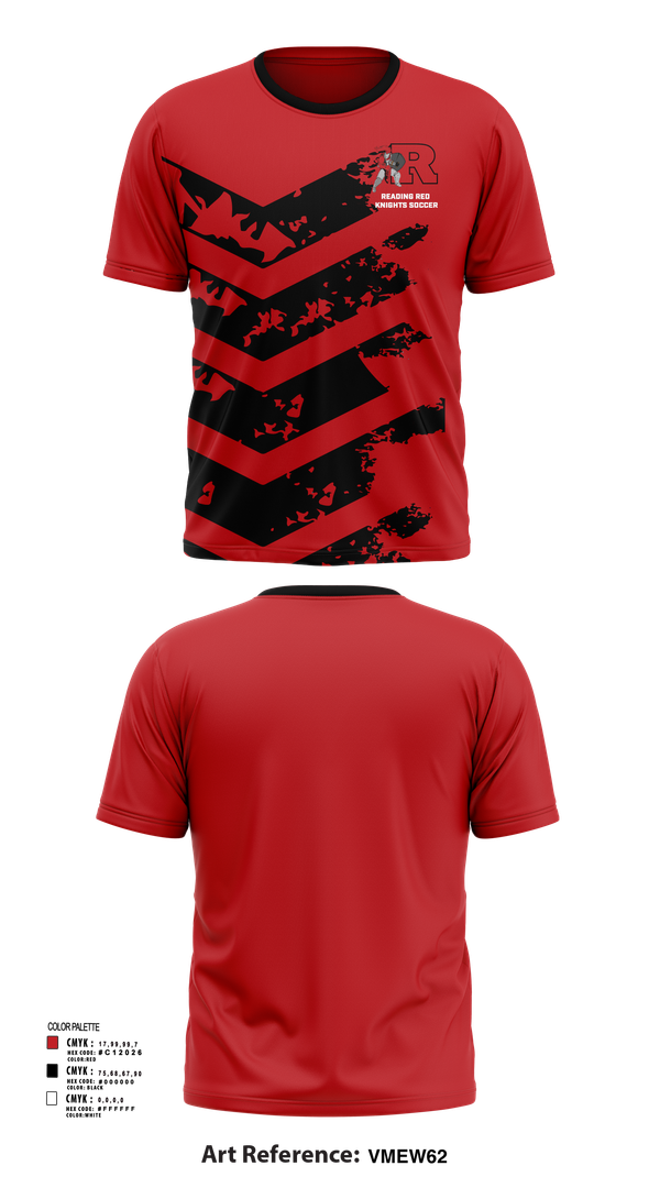 Short Sleeve Performance Shirt, Reading Red Knights Soccer, Women's Soccer, Teamtime, Team time, sublimation, custom sports apparel, team uniforms, spirit wear, spiritwear, sports uniforms, custom shirts, team store, custom team store, fundraiser sports, apparel fundraiser