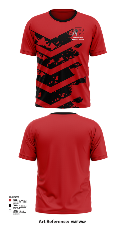 Short Sleeve Performance Shirt, Reading Red Knights Soccer, Women's Soccer, Teamtime, Team time, sublimation, custom sports apparel, team uniforms, spirit wear, spiritwear, sports uniforms, custom shirts, team store, custom team store, fundraiser sports, apparel fundraiser